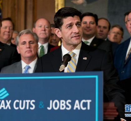 美国会众议院通过大规模减税法案