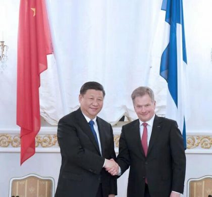 （海外看两会·高端访谈）专访：关注中国两会　推动合作共赢——访芬兰总统绍利·尼尼斯托