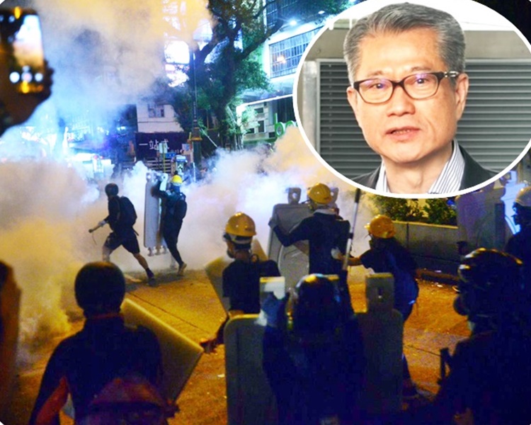 香港经济衰退风险增大 暴力冲击将伤经济元气
