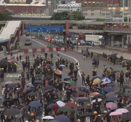 香港市民齐心呼吁止暴制乱 盼港尽快恢复和平安宁