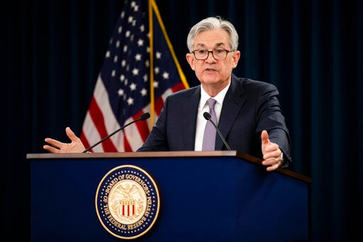 Federal Reserve Chair Jerome Powell speaks during a news conference following the Federal Open Market Committee meeting in Washington, Wednesday, Jan. 29, 2020. (AP Photo/Manuel Balce Ceneta)