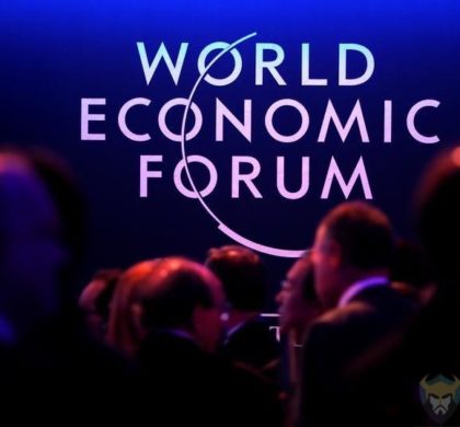 FILE PHOTO: A logo of the World Economic Forum (WEF) is seen as people attend the WEF annual meeting in Davos, Switzerland January 24, 2018.  REUTERS/Denis Balibouse