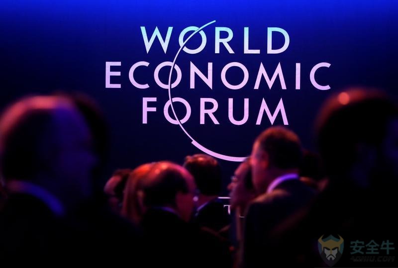 FILE PHOTO: A logo of the World Economic Forum (WEF) is seen as people attend the WEF annual meeting in Davos, Switzerland January 24, 2018.  REUTERS/Denis Balibouse