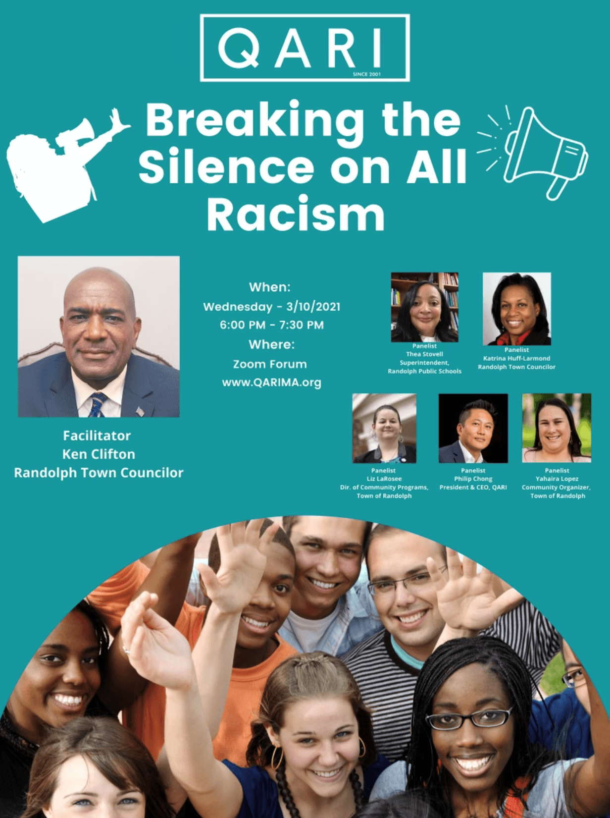 ﻿如何打破对所有种族主义的沉默？ 亚协服务中心于3月10日专题研讨