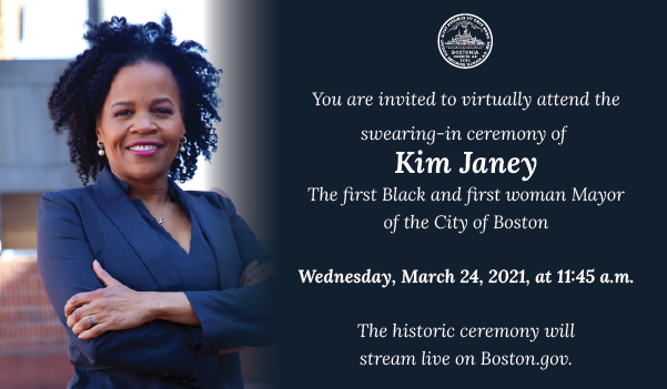 ﻿珍妮将宣誓担任波士顿第五十五届市长 成为波士顿第一位黑人也是首位女市长