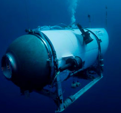 在探索泰坦尼克号残骸探险中 一艘载有五人的潜水飞船消失