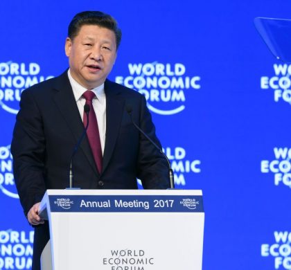 China's President Xi Jinping delivers a speech during the first day of the World Economic Forum, on January 17, 2017 in Davos.








Chinese President Xi Jinping said on January 17, 2017 that there is "no point" in blaming economic globalisation for the world's problems. The leader of the world's second largest economy made the comment at the World Economic Forum, where he is making his first appearance as China seeks to play a greater role in world trade regimes amid rising protectionism in the US and Europe. The global elite begin a week of earnest debate and Alpine partying in the Swiss ski resort of Davos, in a week bookended by two presidential speeches of historic import. / AFP / FABRICE COFFRINI        (Photo credit should read FABRICE COFFRINI/AFP/Getty Images)
