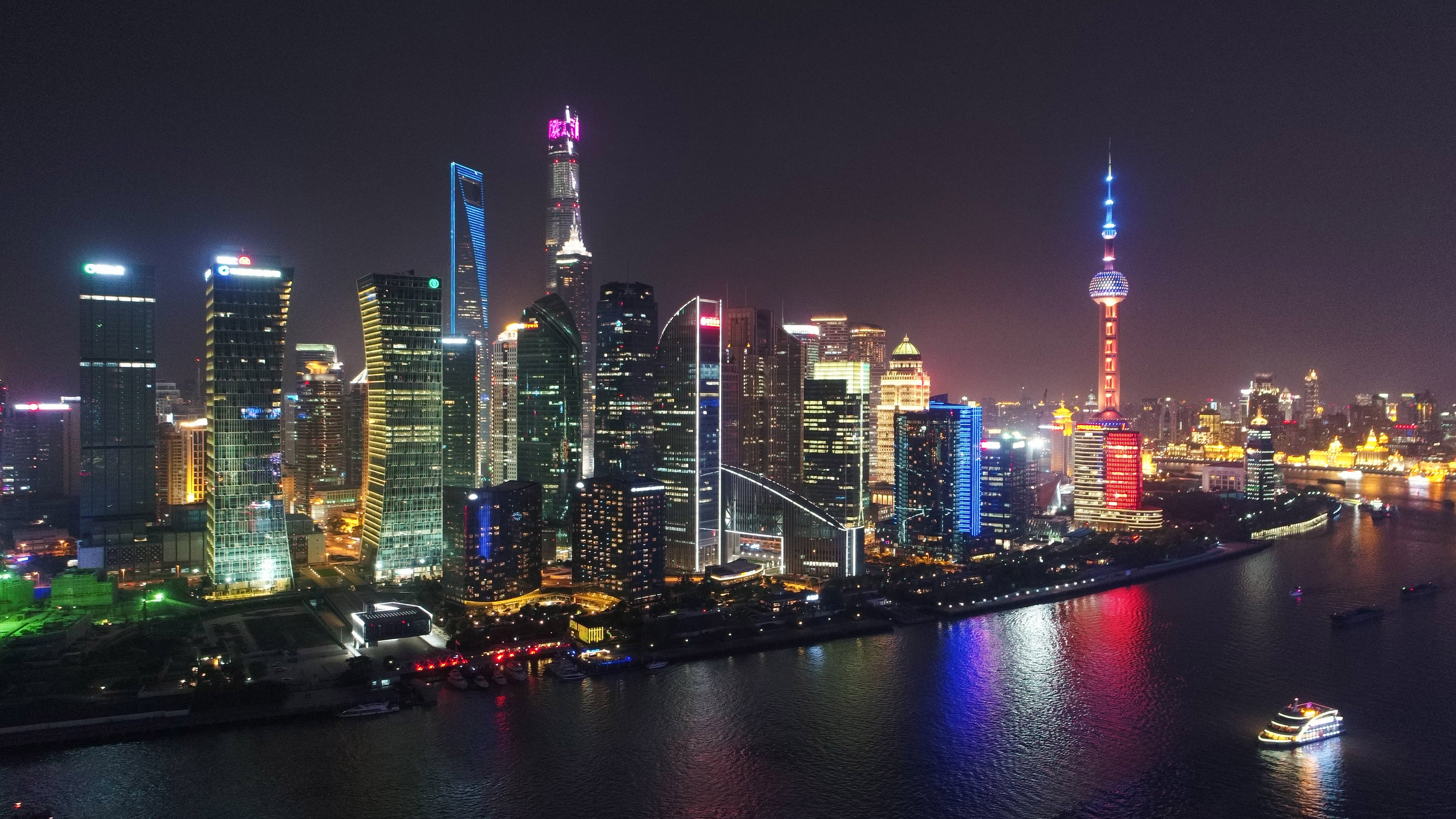 上海夜景壁纸高清全屏图片