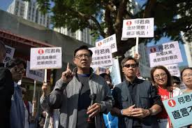 特写：香港市民自发支持遇刺的何君尧议员