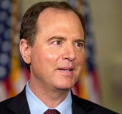 House Benghazi Committee member Rep. Adam Schiff, D-Calif. speaks to the media on Capitol Hill in Washington, Thursday, Oct. 22, 2015, during a break in the testimony of Democratic presidential candidate, former Secretary of State Hillary Rodham Clinton before the committee. (AP Photo/Jacquelyn Martin)