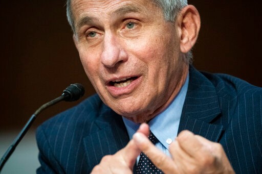 Director of the National Institute of Allergy and Infectious Diseases Dr. Anthony Fauci speaks during a Senate Health, Education, Labor and Pensions Committee hearing on Capitol Hill in Washington, Tuesday, June 30, 2020. (Al Drago/Pool via AP)