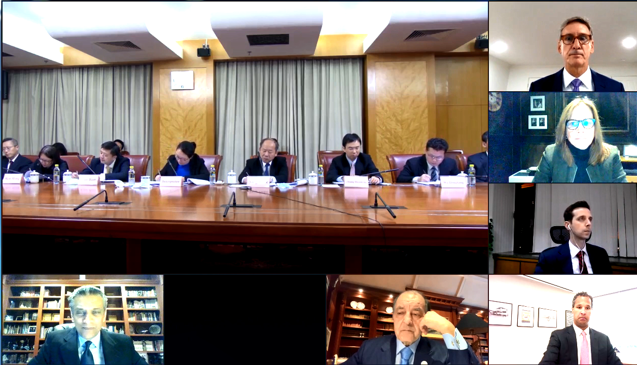 宁吉喆与美中贸易全国委员会董事会代表团举行视频座谈会