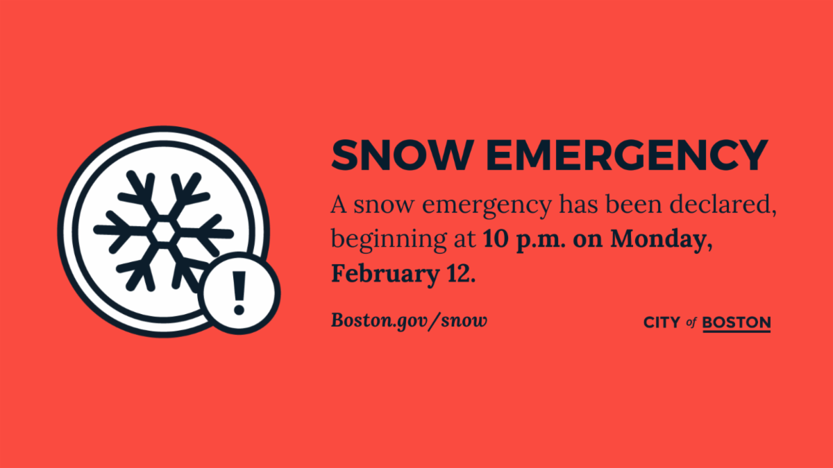 吴弭市长宣布雪情紧急状态 波士顿市政厅及公立学校等于 2 月 13 日周二关闭