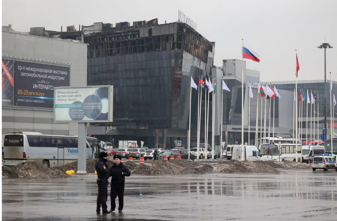 莫斯科音乐厅袭击事件造成至少115人死亡 俄罗斯拘留嫌疑人